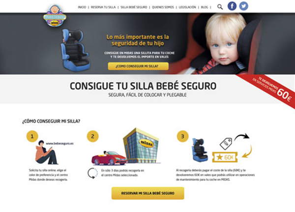 La red de franquicias Midas refuerza su política de responsabilidad social corporativa a través de su plataforma Bebé Seguro