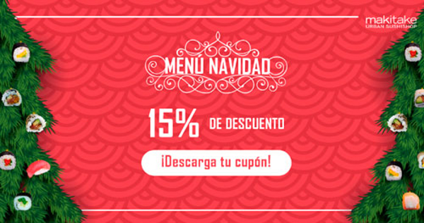 La franquicia Makitake ofrece un menú de Navidad adaptado a los amantes del sushi