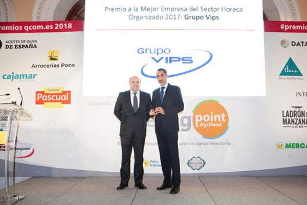 La apuesta de las franquicias Grupo Vips por la alimentación saludable, premiada en los Qcom.es 2018