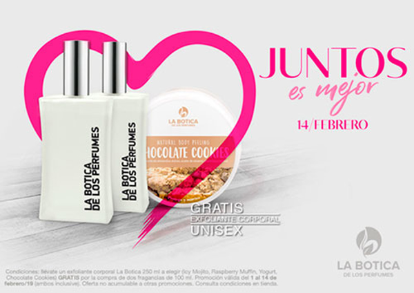 En la franquicia La Botica de los Perfumes, “Juntos es Mejor” en San Valentín 