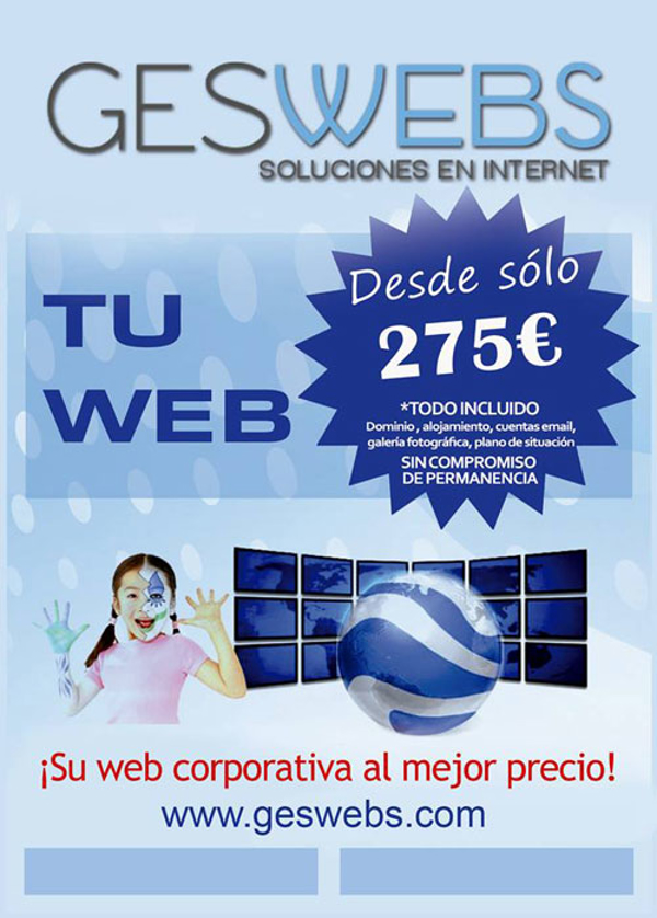 Promoción especial de las franquicias GesWebs