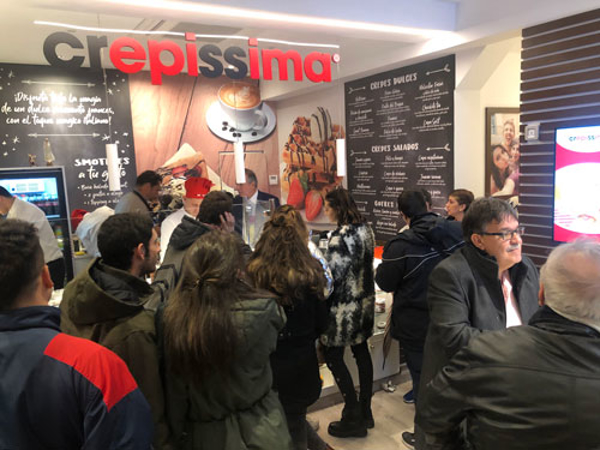 Crepíssima introduce el take away y delivery en sus franquicias de Madrid y Barcelona
