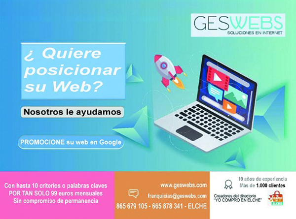 Promoción especial en las franquicias Geswebs.