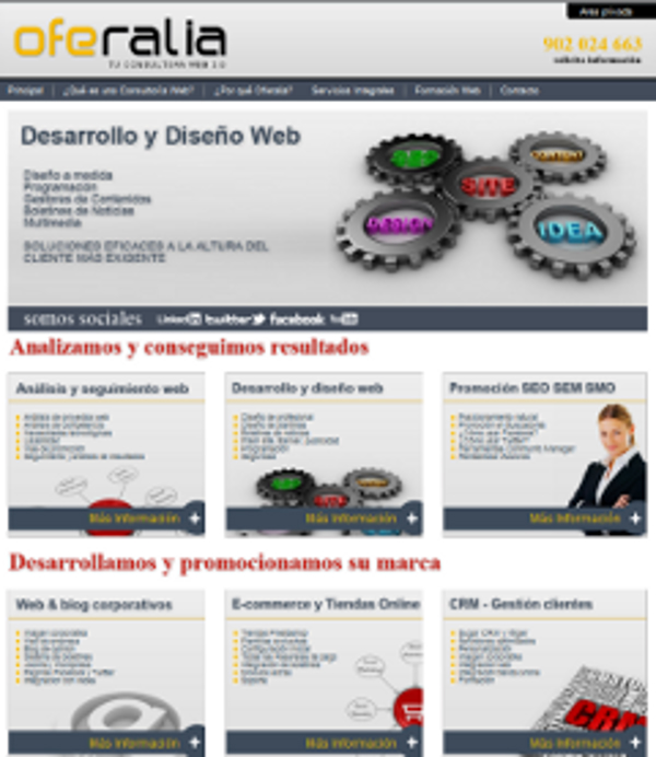 Nueva web corporativa de la franquicia Oferalia