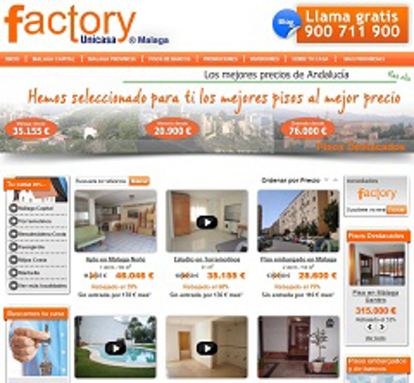 La franquicia Unicasa Factory renueva su web