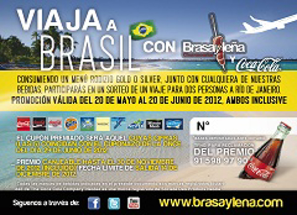 Franquicia Brasayleña junto con Coca Cola te regalan un viaje a Brasil