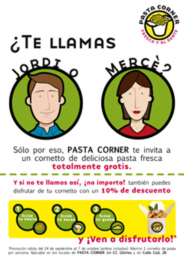 La franquicia Pasta Corner celebra su segunda apertura en Barcelona