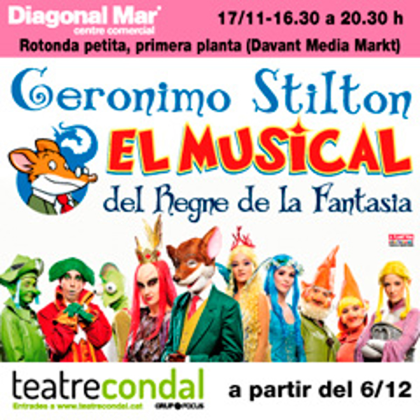 Gerónimo Stilton en el Centro Comercial Diagonal Mar